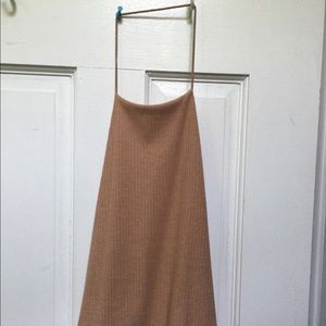 Pacsun mauve/tan halter top low back. Size S